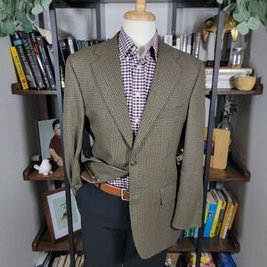 Polo by Ralph Lauren Brown Houndstooth Sport Coat 44R